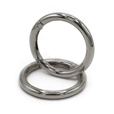 Carabiners Silver Ring 35 mm 2 pcs