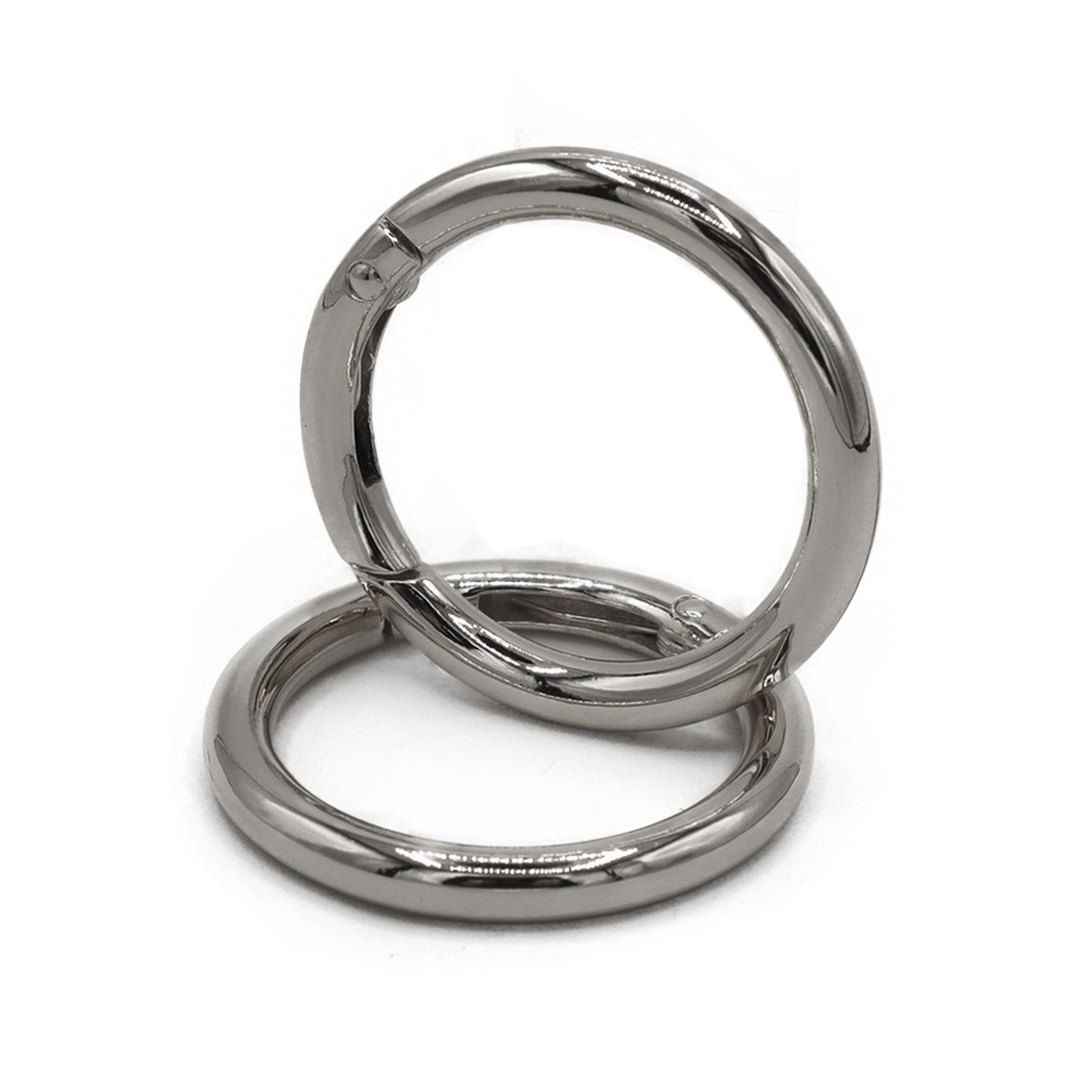 Moschettoni Anello Argento mm30 2pz