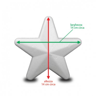 Sp119 Polystyrene Star - 14cm