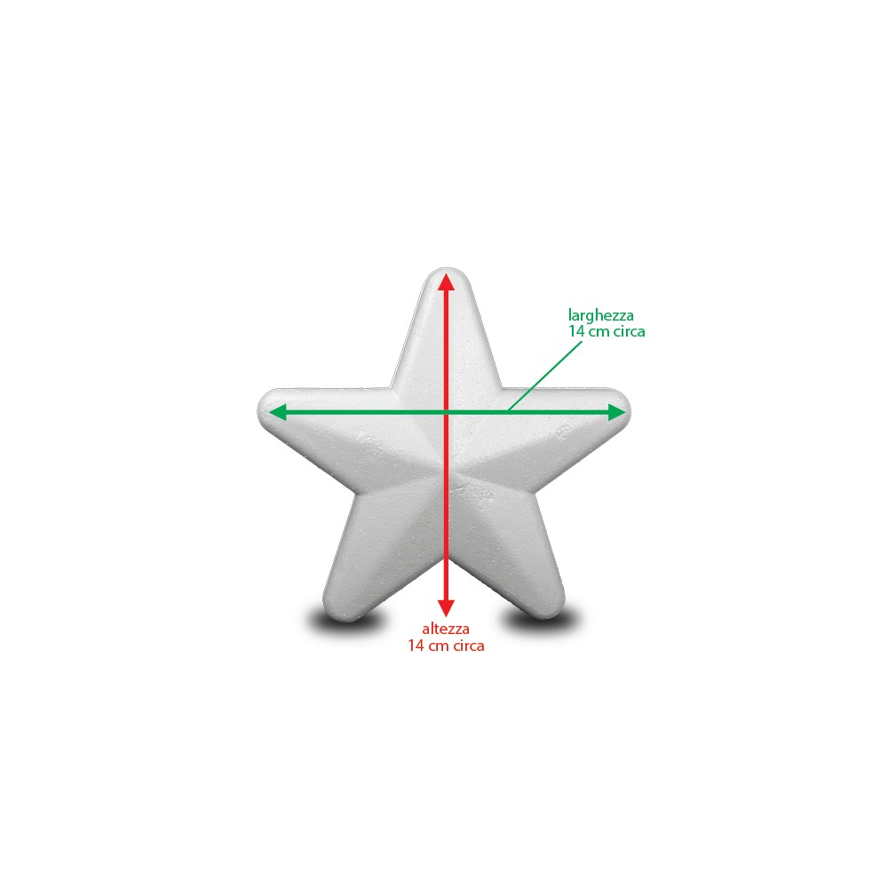 Sp119 Polystyrene Star - 14cm