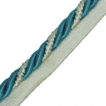 Rope - Passementerie - Teal Ivory 1M