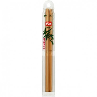 P-221212-Double-pointed knitting needles-bamboo-20 cm-N.3