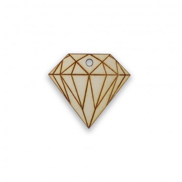 TL102 Diamond - decoration - Wooden - Laser cut