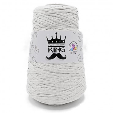 King White cotton blend ribbon Grams 250