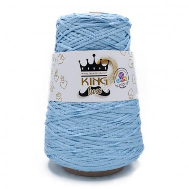 King Light Blue cotton blend ribbon Grams 250