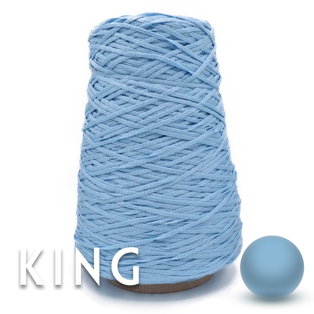 Fettuccia in misto cotone King Celeste Gr 250