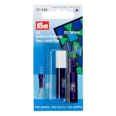 Assorted fine extra fine quilting needles