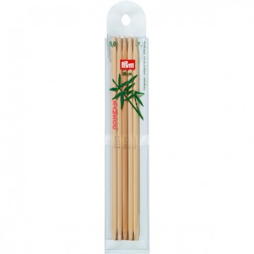 P-221216-Double-pointed knitting needles-bamboo-20 cm-N.5
