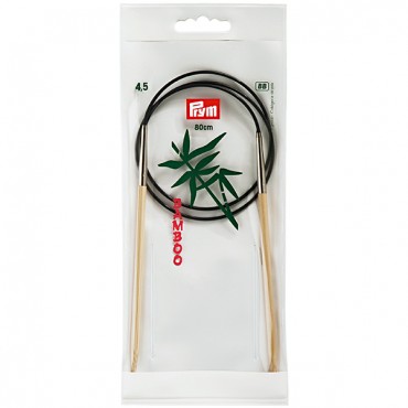 P-221507-Circular knitting needles-Bamboo-N.4.5-80 cm