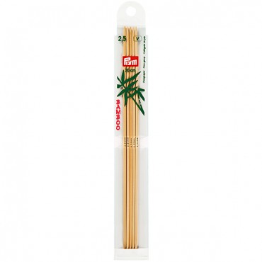 P-221211-Double-pointed knitting needles-bamboo-20 cm-N.2.5