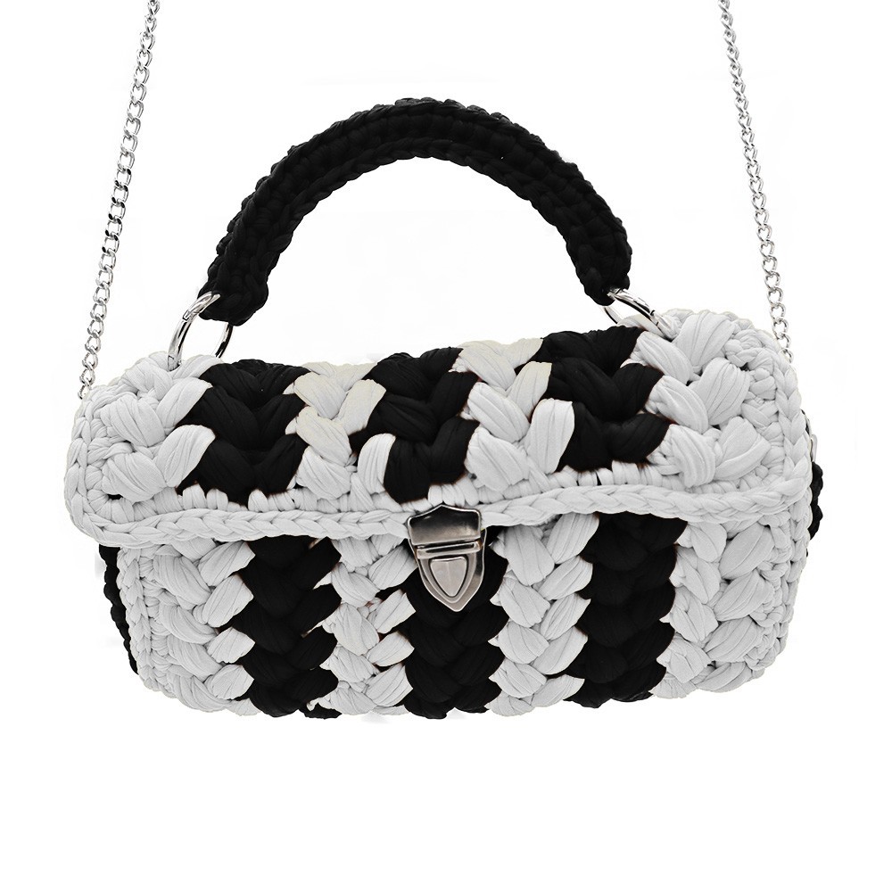 Kit Borsa fai da te Marshmallow Bianco Nero