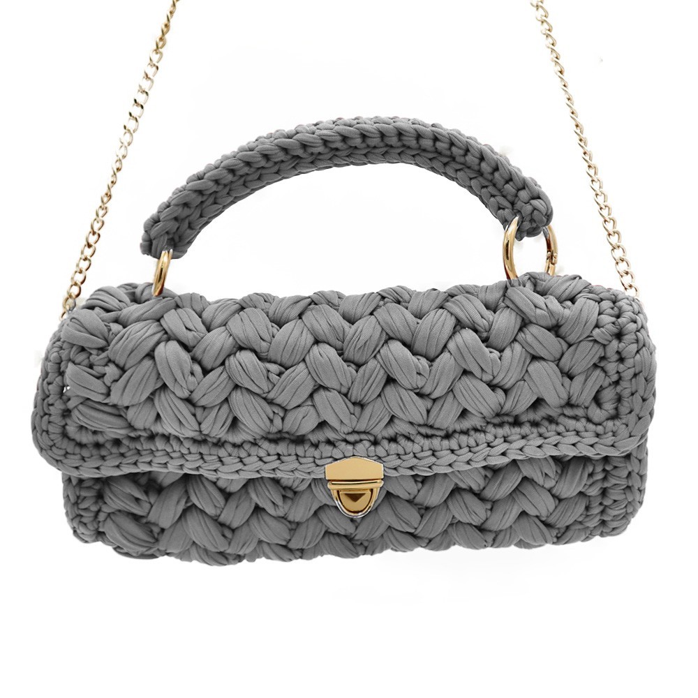Kit Borsa fai da te Marshmallow Grigio