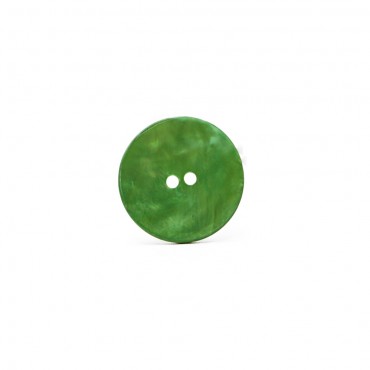 Akoya Button 24 Green 1pc