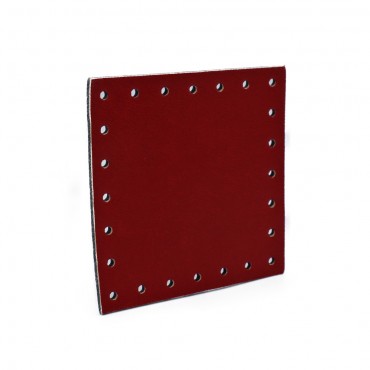 Square Eco leather 7x7 Red 1pz