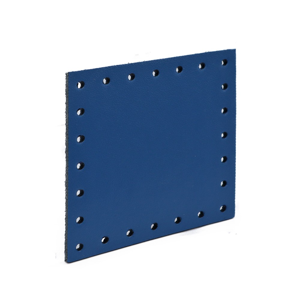 Square Eco leather 7x7 Cornflower Blue 1pz