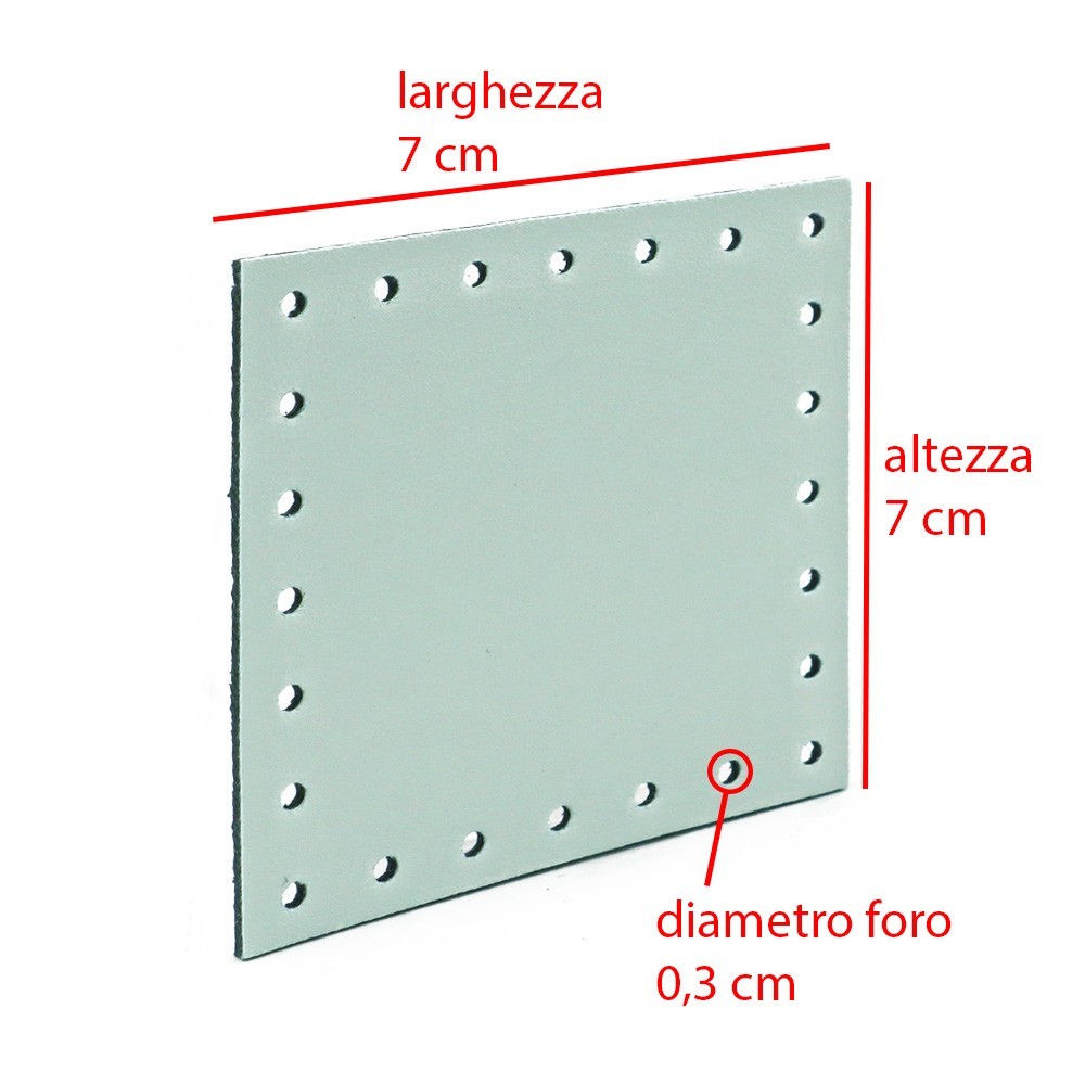 Carré en eco-cuir 7x7 Tiffany 1pz