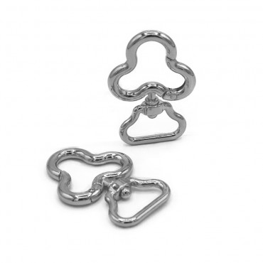 Carabiners Clover Silver 2pz