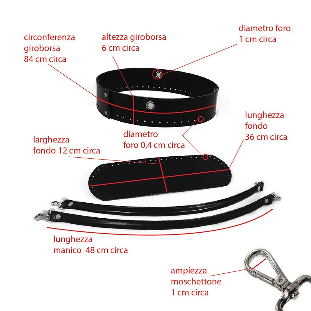 Set Giroborsa Nero