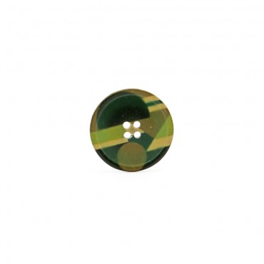 Bottone Mondrian Verde mm28 1pz