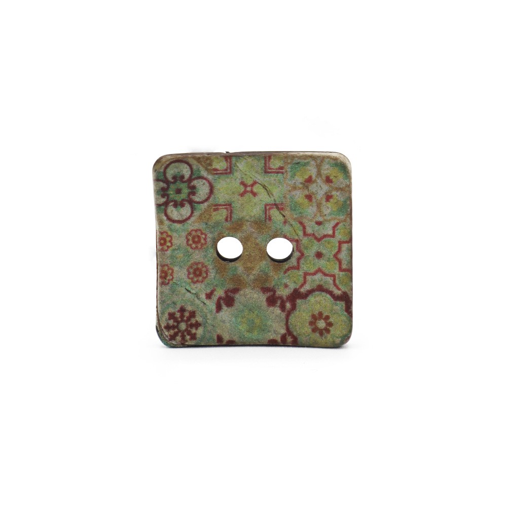 Bottone Klimt Cocco Verde 1pz