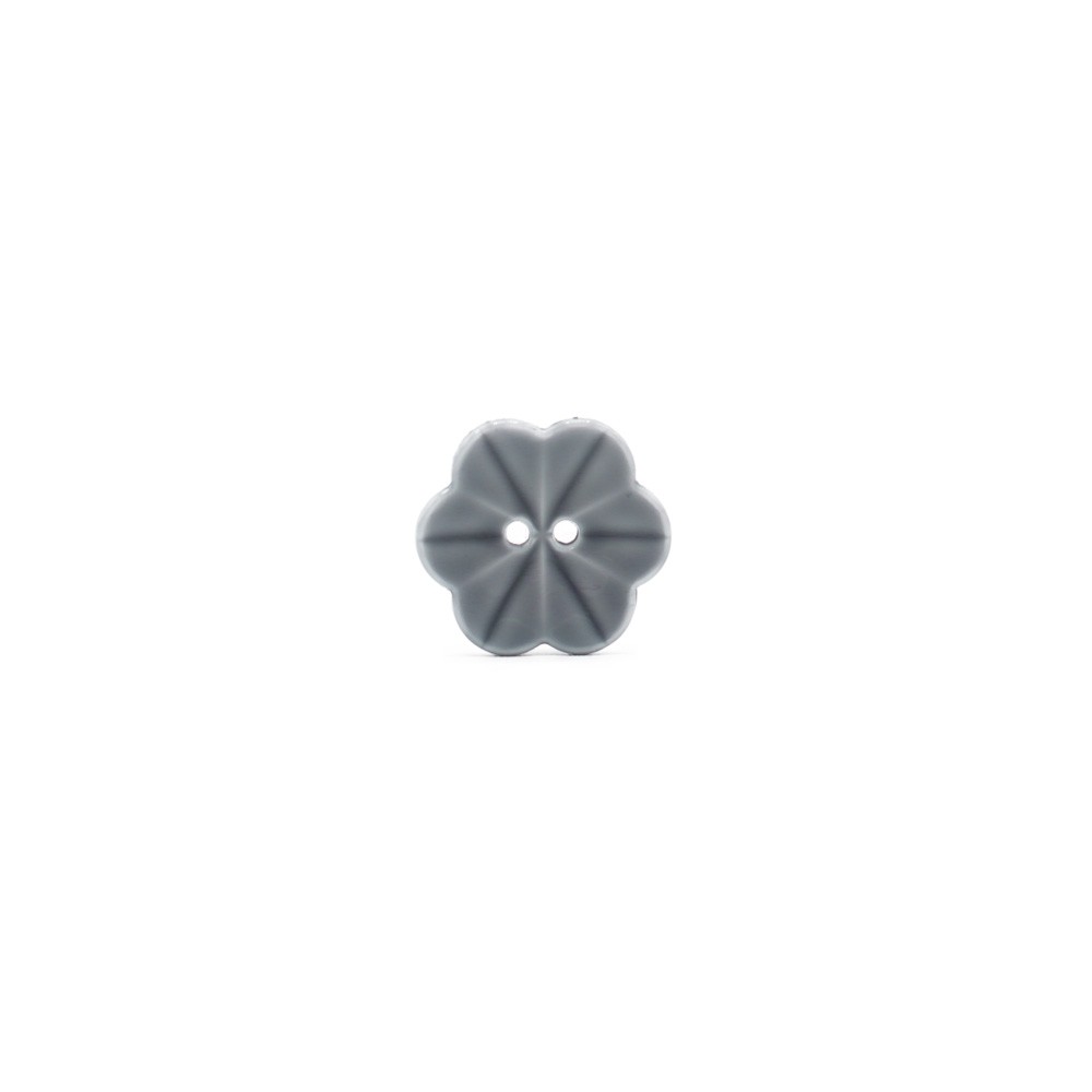 Botón Flor Degradado Gris 1pz