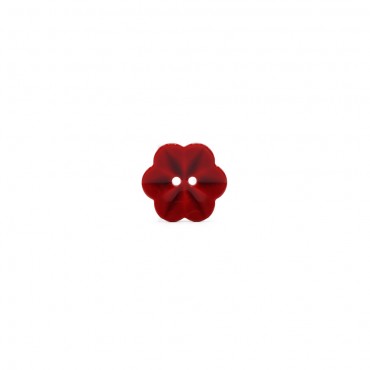 Botón Flor Degradado Rojo 1pz