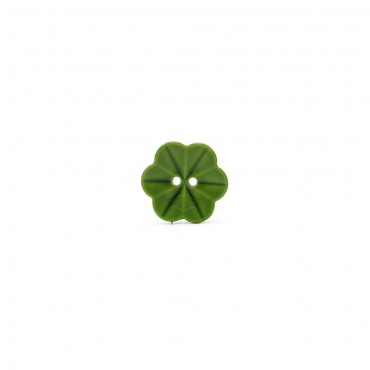 Gradient Flower Button Green 1pc