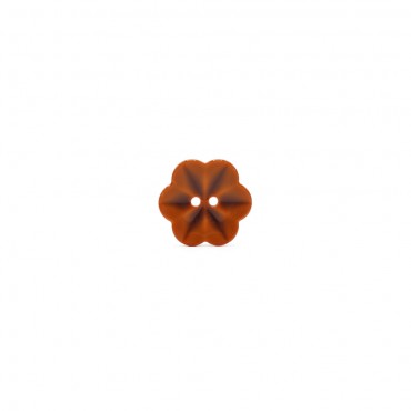 Gradient Flower Button Orange 1pc