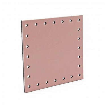 Square Eco leather 7x7 Pink 1pz