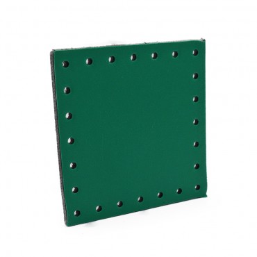 Square Eco leather 7x7 Green 1pz