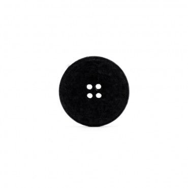 Button Recycled Save 30 Black 1pc
