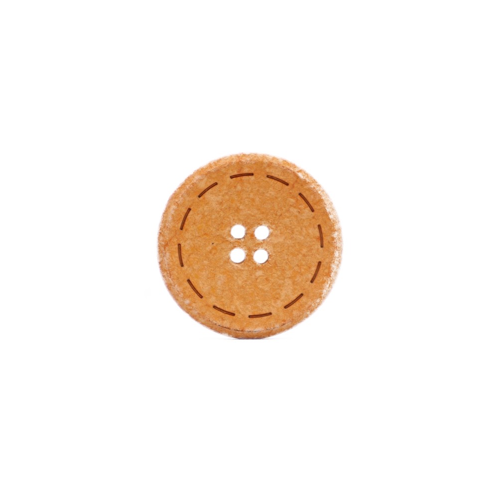 Bouton Recyclé Save 30 Orange 1pc