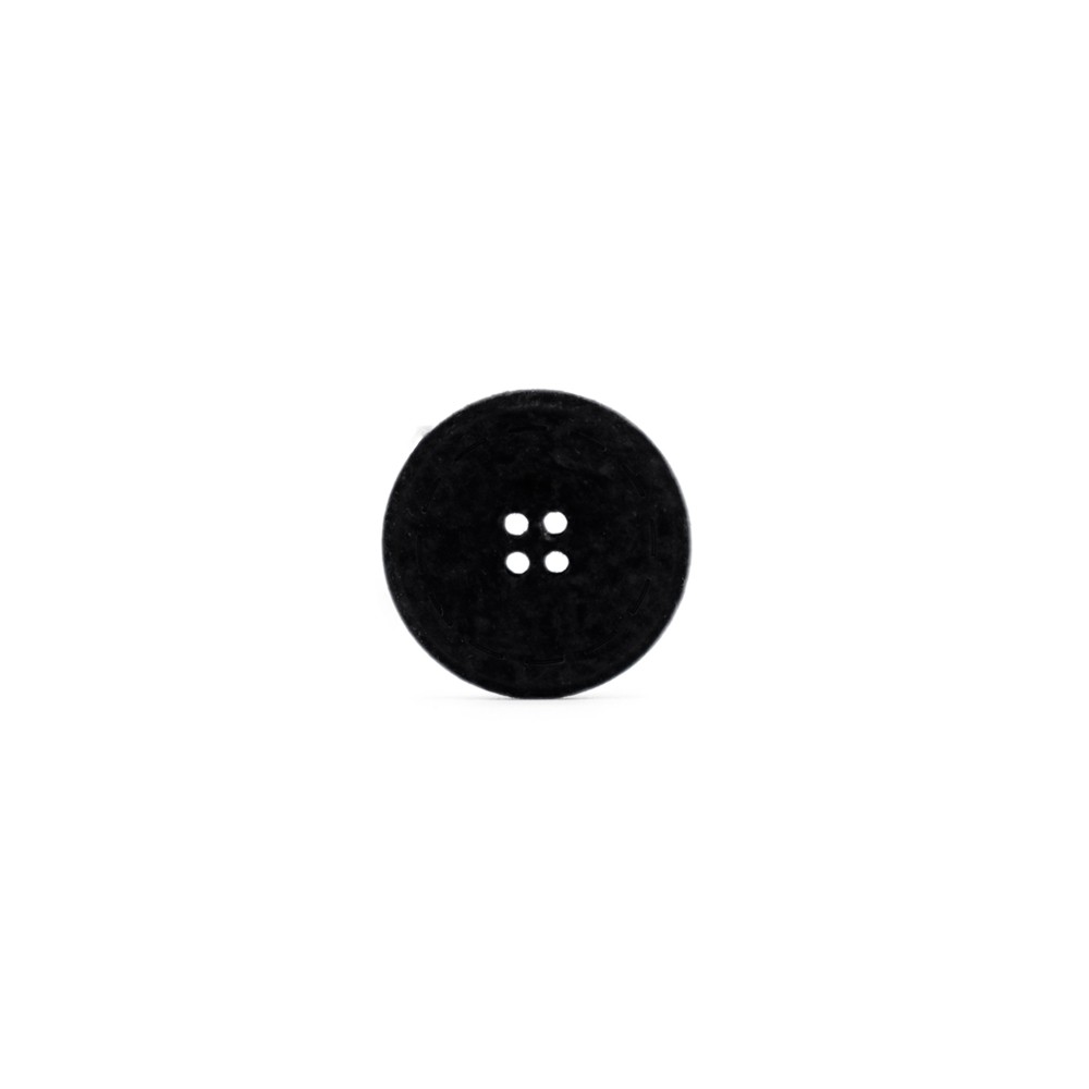 Button Recycled Save 20 Black 1pc