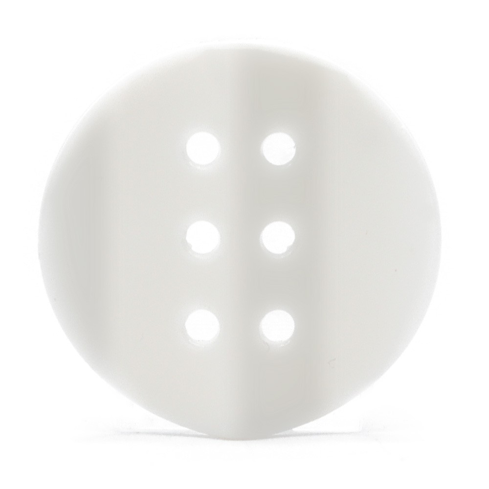 Bouton Hoja Blanc 1pc
