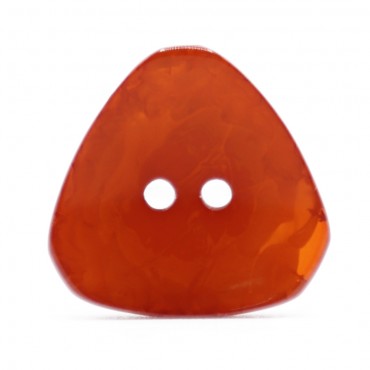 Triangle Button Orange 1pc