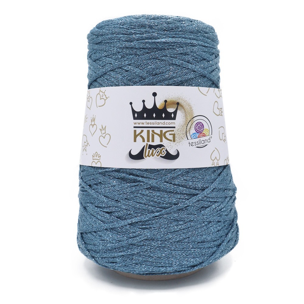 KingLux Avio Argent ruban viscose lurex Grammes 250