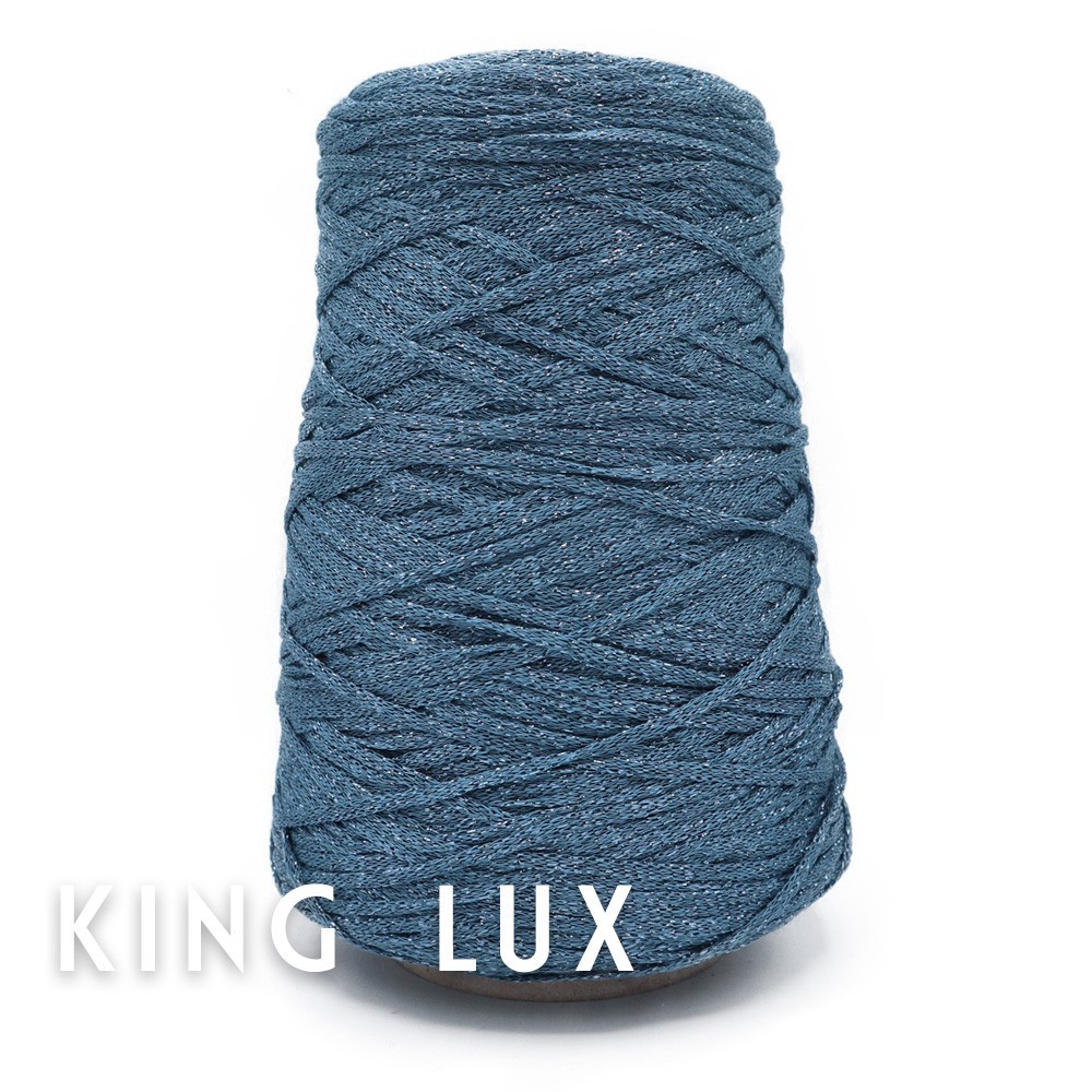 KingLux Avio Argent ruban viscose lurex Grammes 250