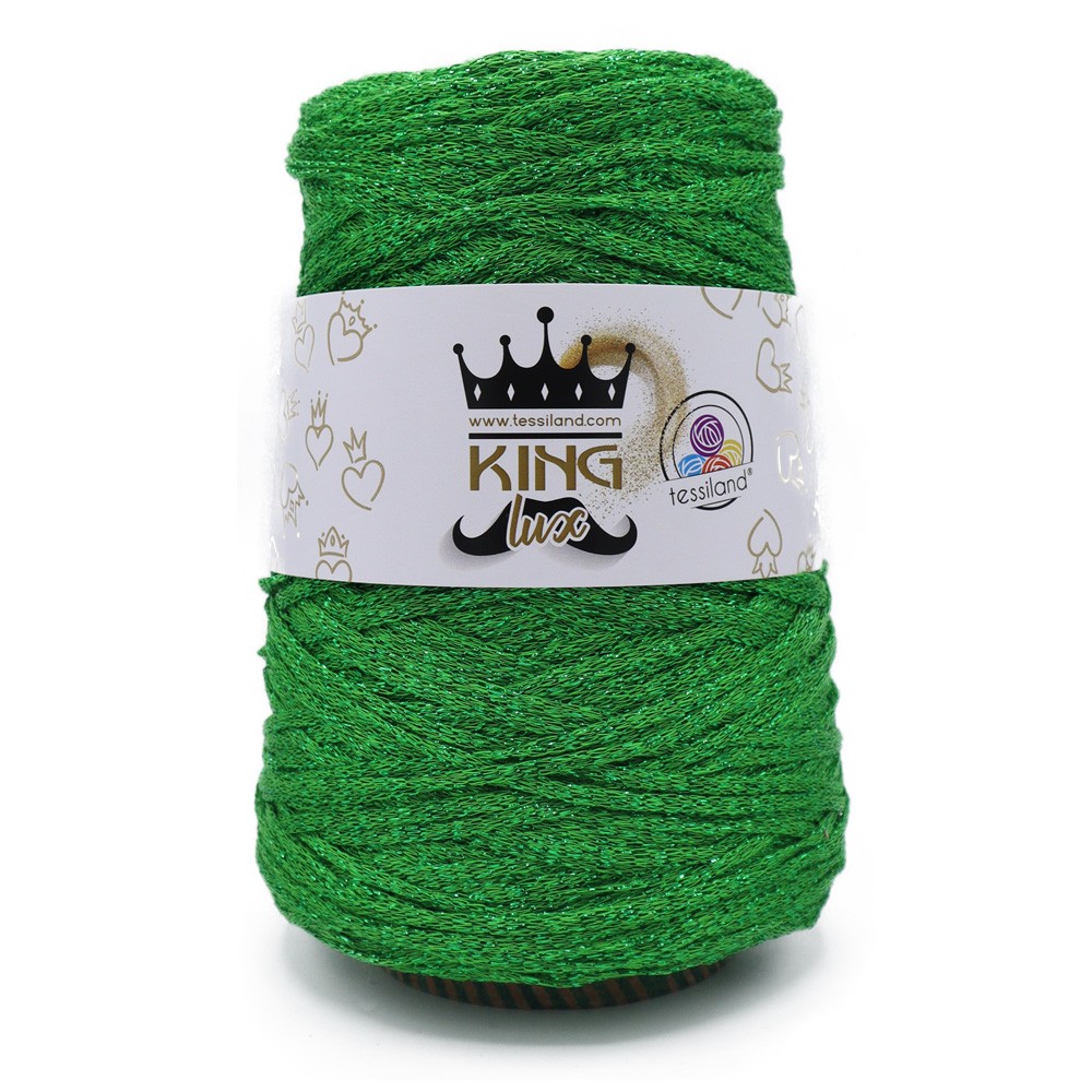 KingLux Green Green viscose lurex ribbon Grams 250