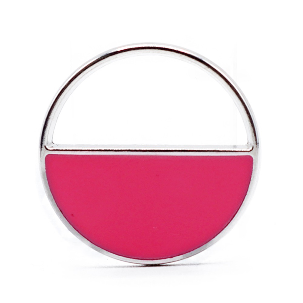 Botón Half Fucsia 1pz