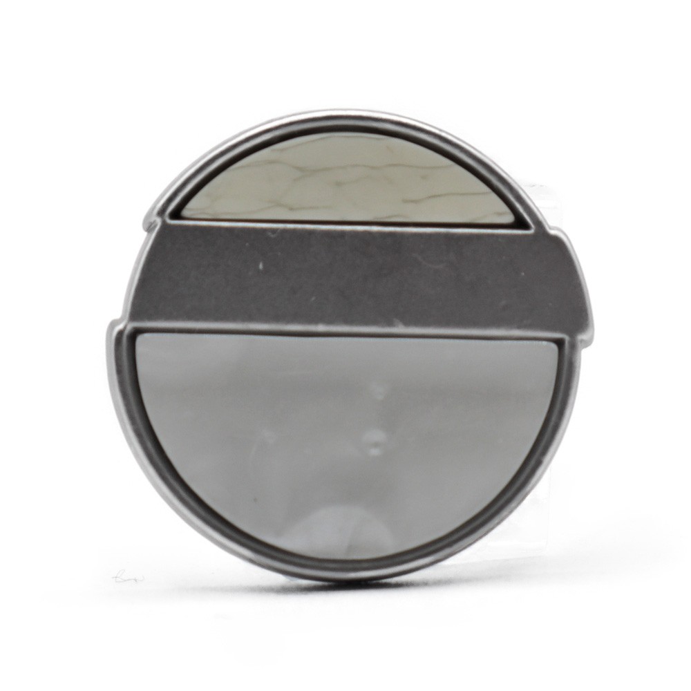Botón Eye Plata 1pz