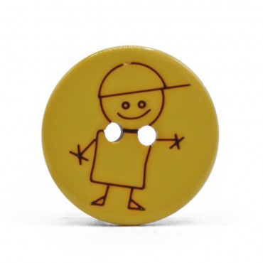 Button Boy Yellow 1pc