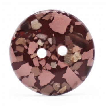 Mosaic Button 20 Bordeaux 1pc