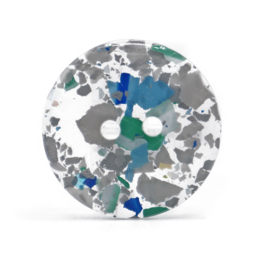 Bottone Mosaico 15 Trasparente Chiaro 1pz