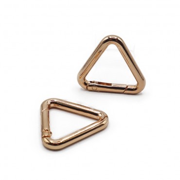 Carabiners Triangle Gold mm25 2pz