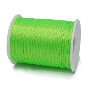 Rat tail cord Fluo Green 100 Meters