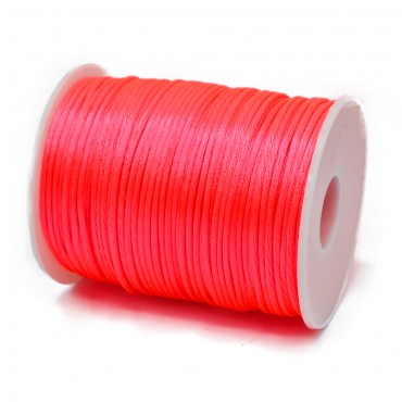 Rat tail cord Fluo Pink 100...