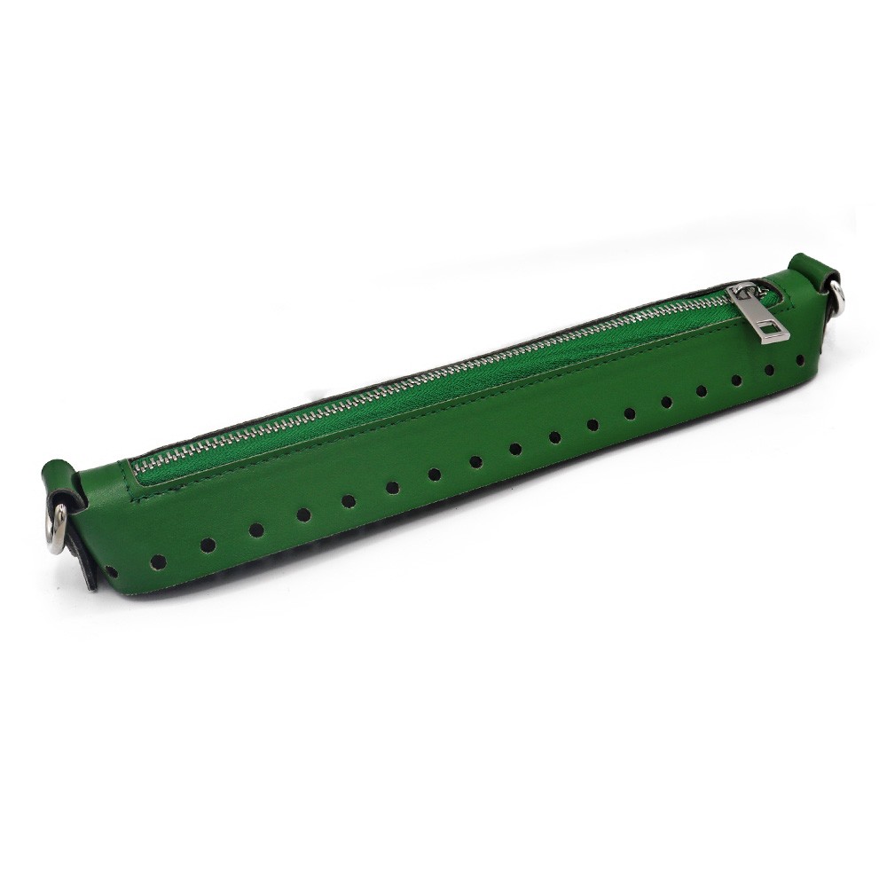 Cierre Easy zip en eco piel Verde