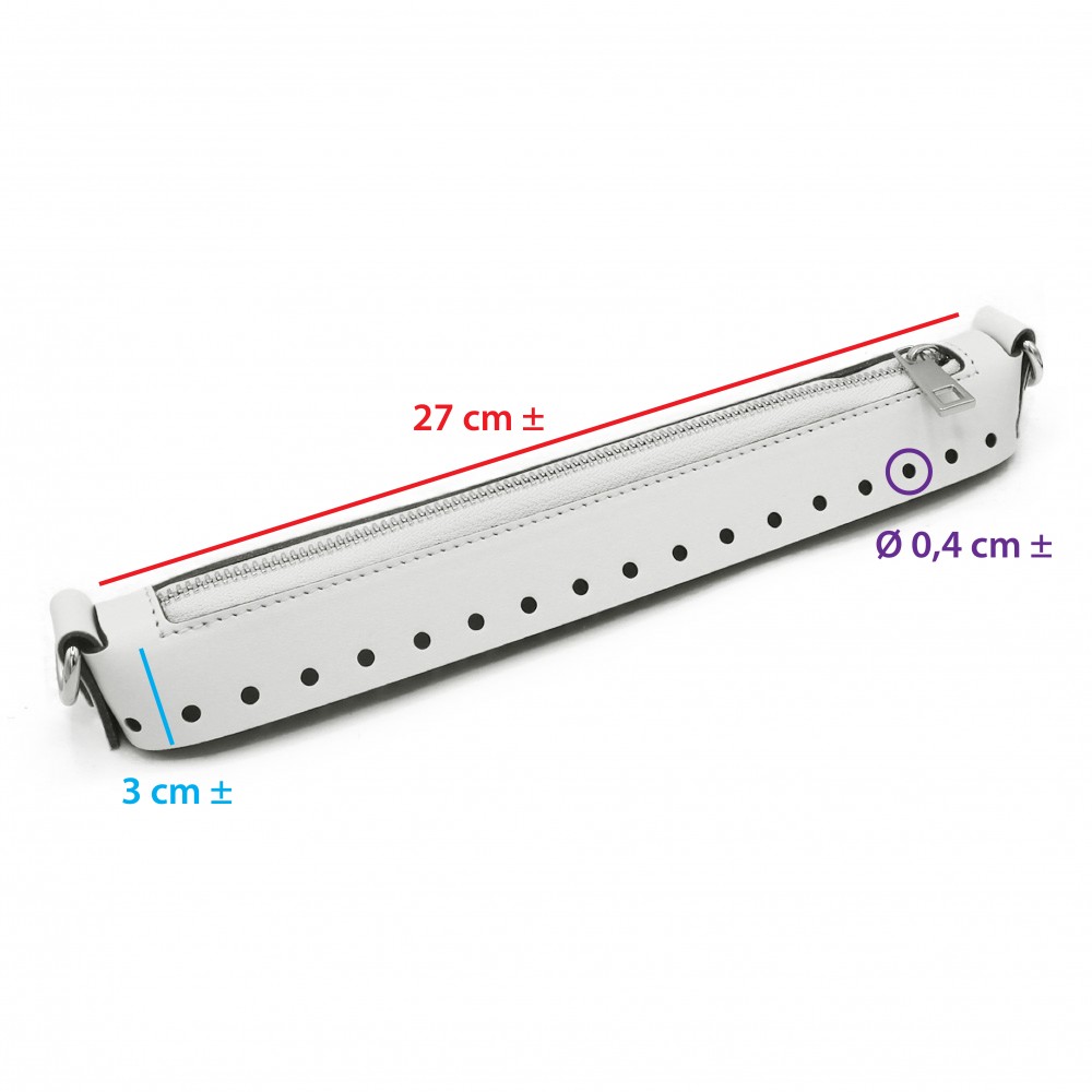 Fermeture Easy zip en éco cuir Blanc