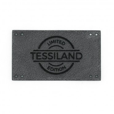 Plaques Personnalisables limited maxy éco-cuir Titanium