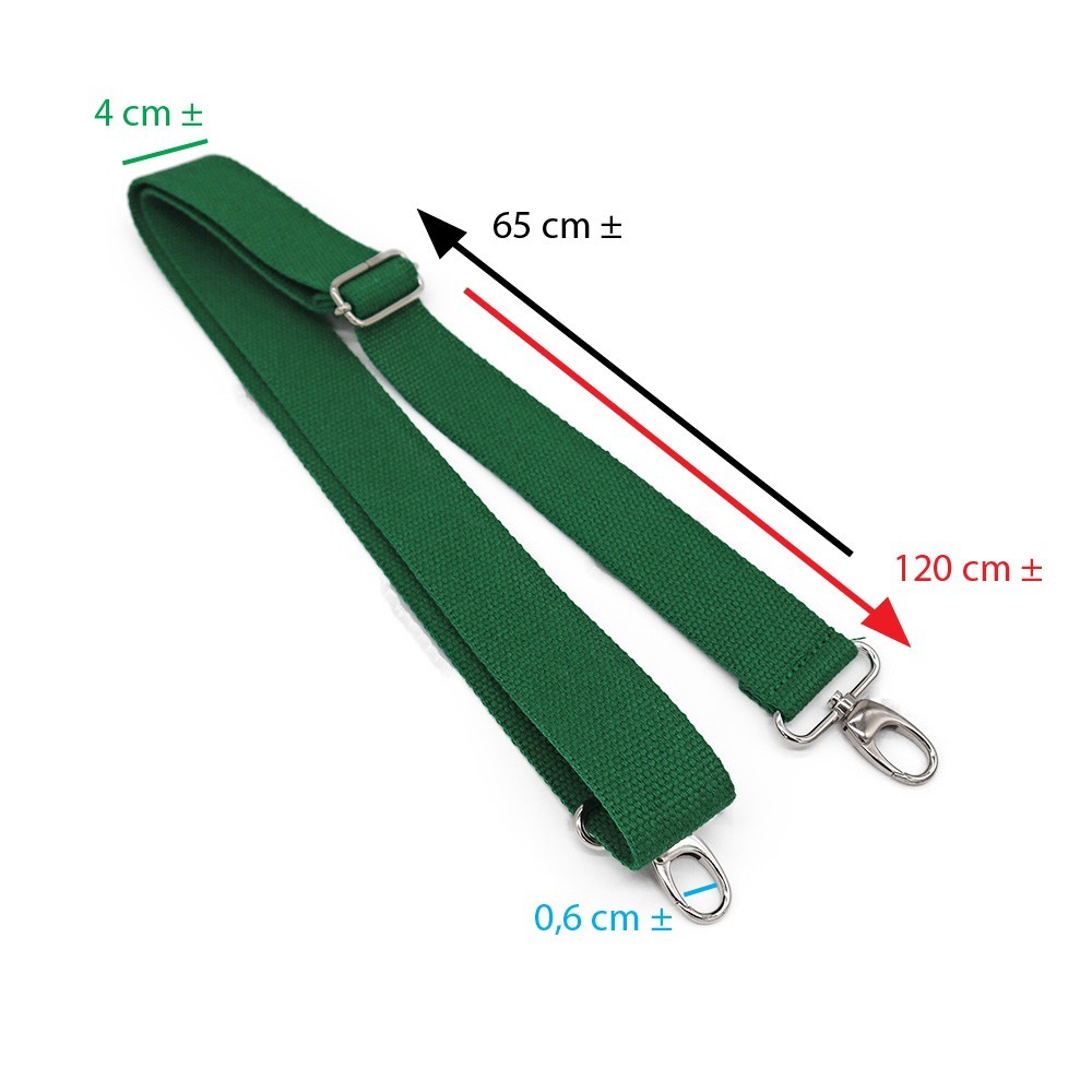 Bandoulière Sac Tissu Simple Vert